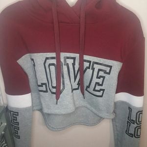 (Love) Crop Top Hoodie